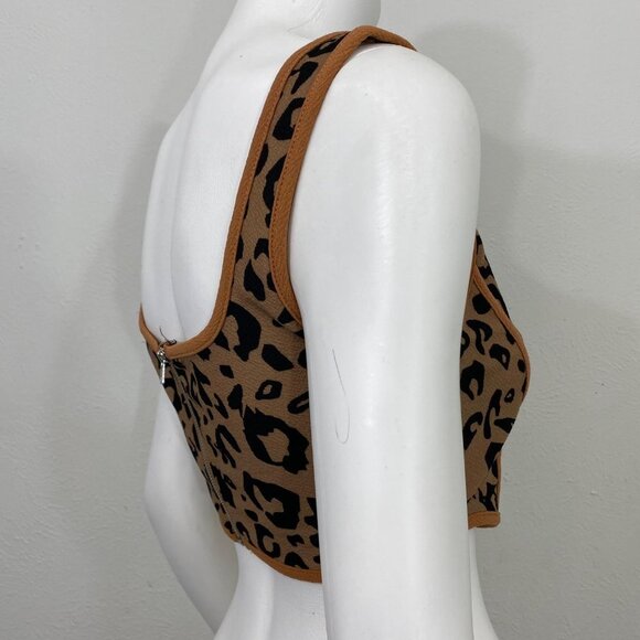 SHEIN Woman’s Leopard Print Top - Size M - Picture 2 of 6
